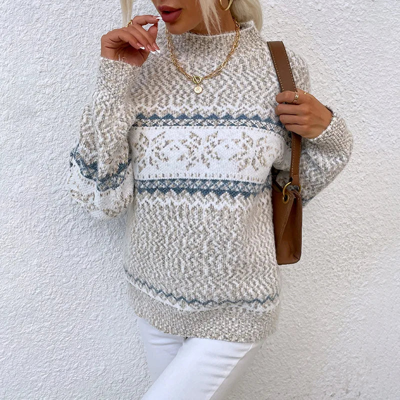 Casual loose-fitting sweater for women