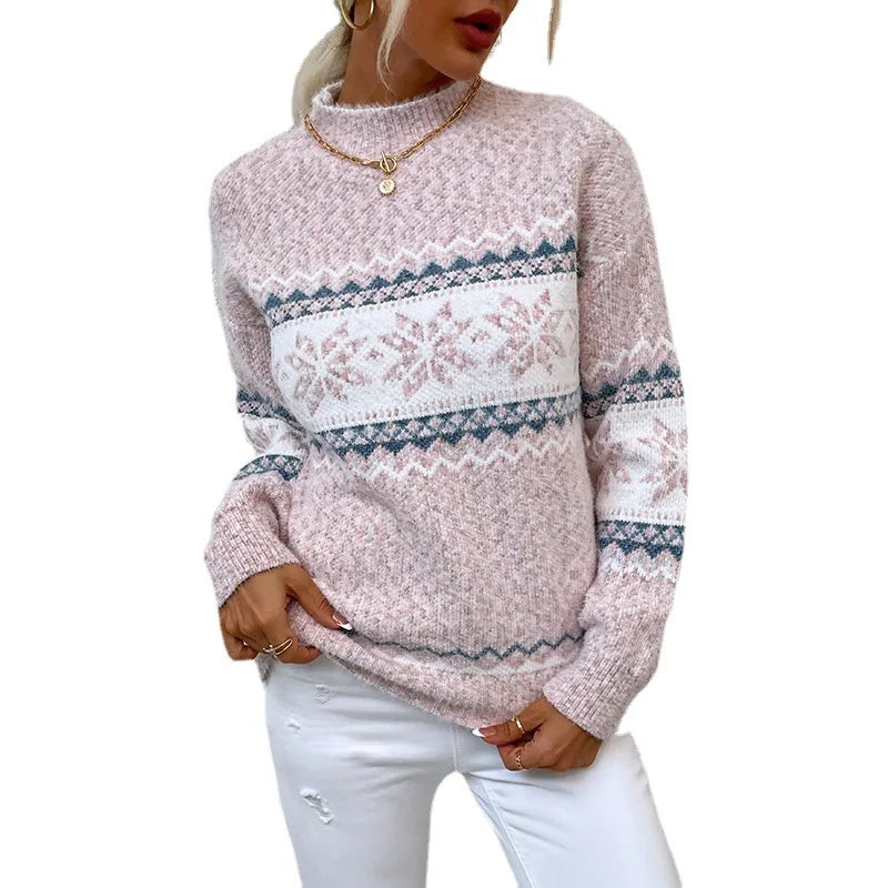Casual loose-fitting sweater for women