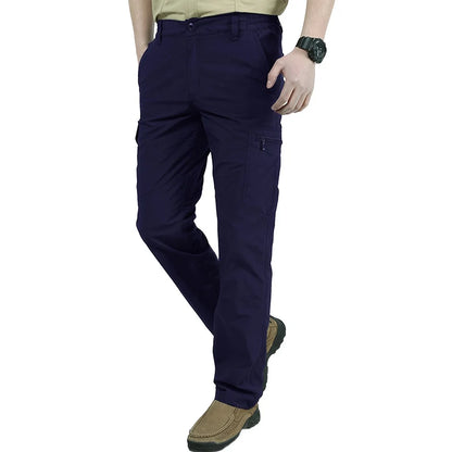 Casual Men Pants Summer Multiple Pockets Cargo Pants Quick Dry Thin Trousers Outdoor Hiking Workout Breathable Long Pant New