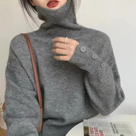 Fall winter turtleneck sweater