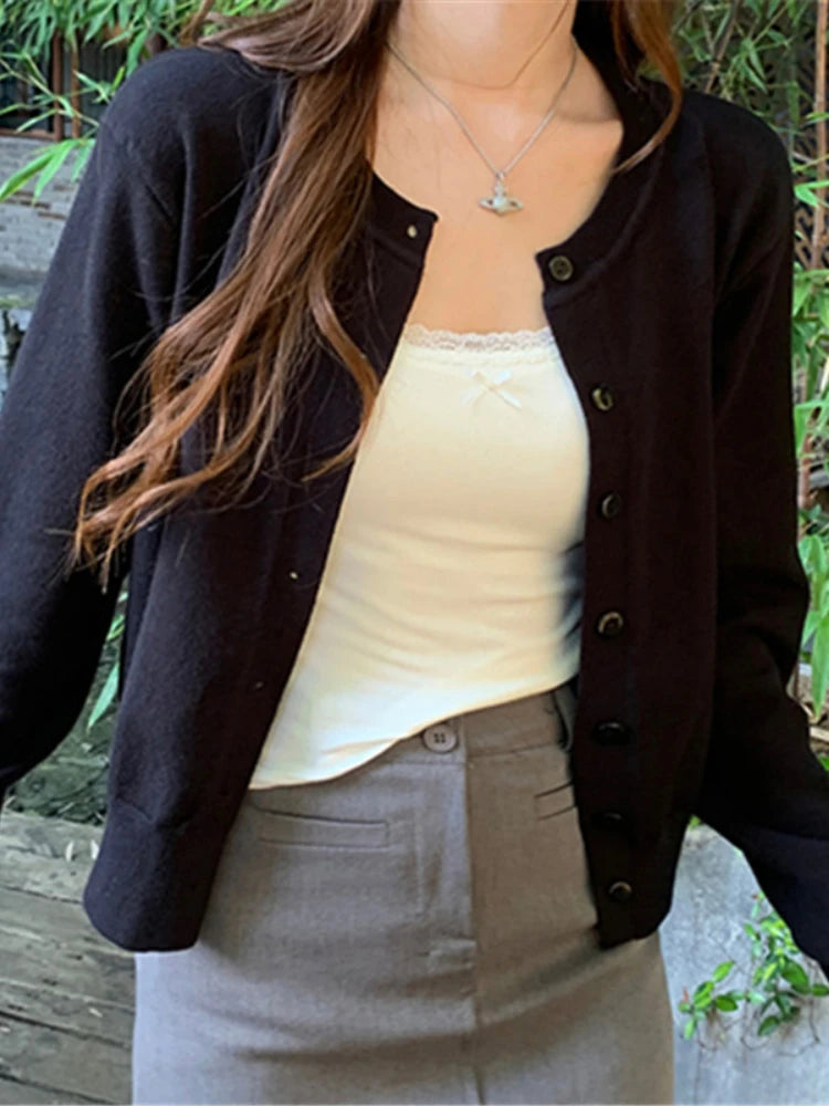 Women's long-sleeved cardigan