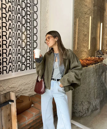 New spring women's bomber jacket