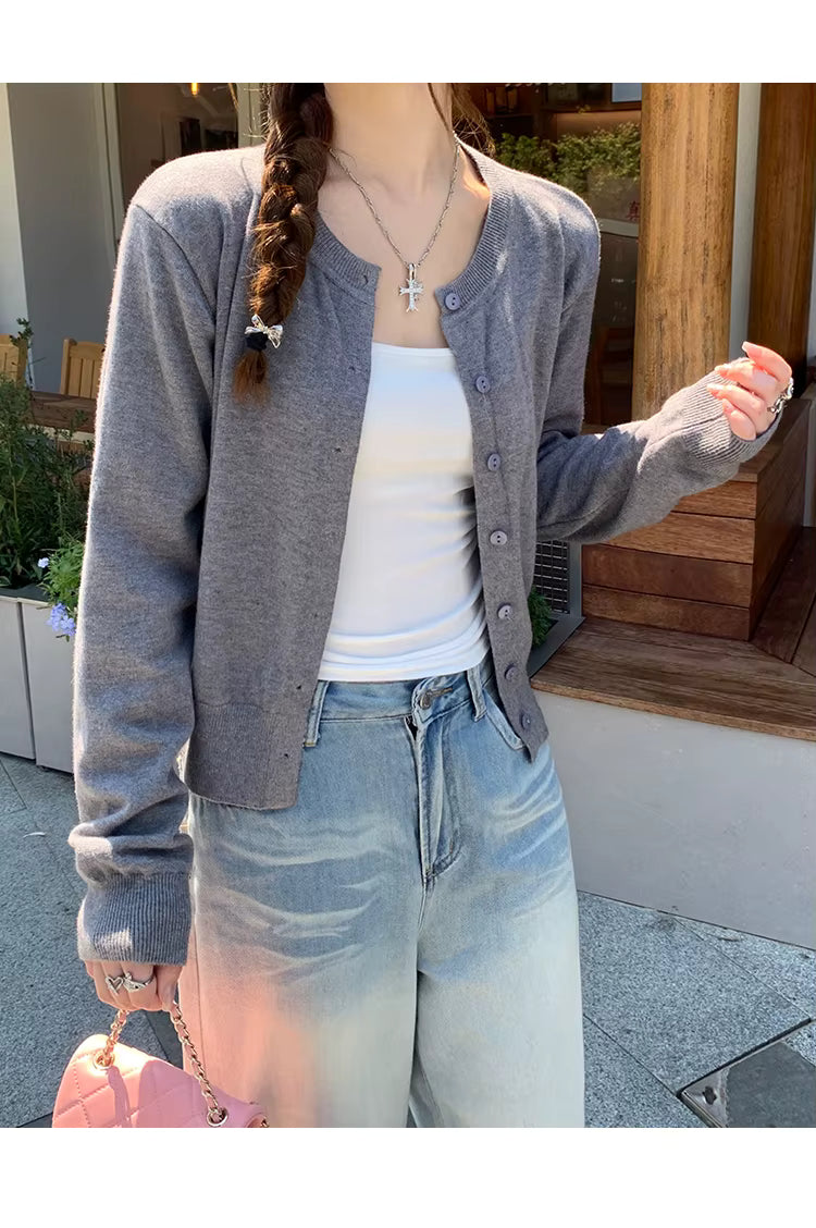 Women's long-sleeved cardigan