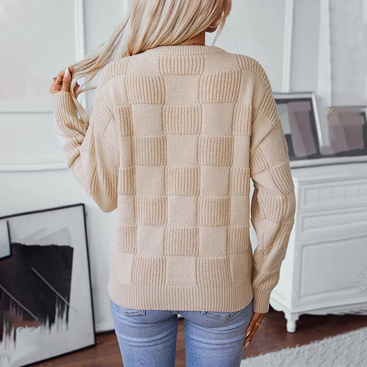 Casual loose-fitting sweater for women
